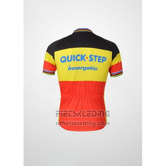 2010 Fietskleding Quick Step Kampioen Belgie Korte Mouwen en Koersbroek